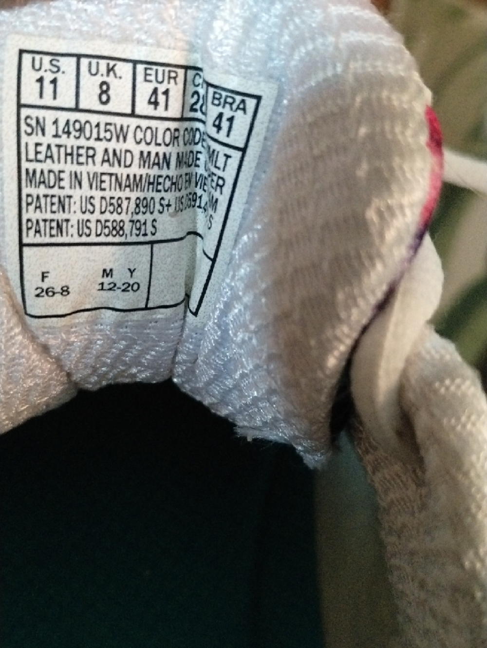 Skechers D'Lites White Sneakers Multicolor Tie-Dye Panel Women's 11 (wide) NWOT - Picture 5 of 7